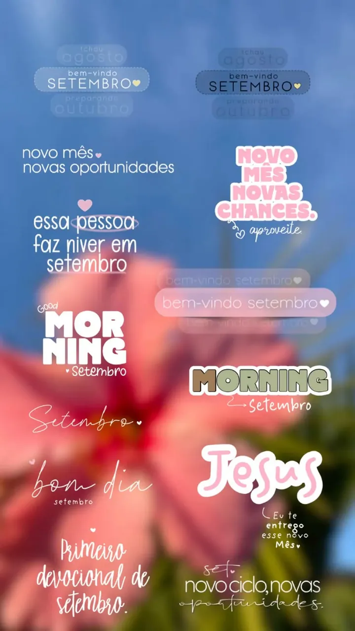 Stories com figurinhas — exemplo 8