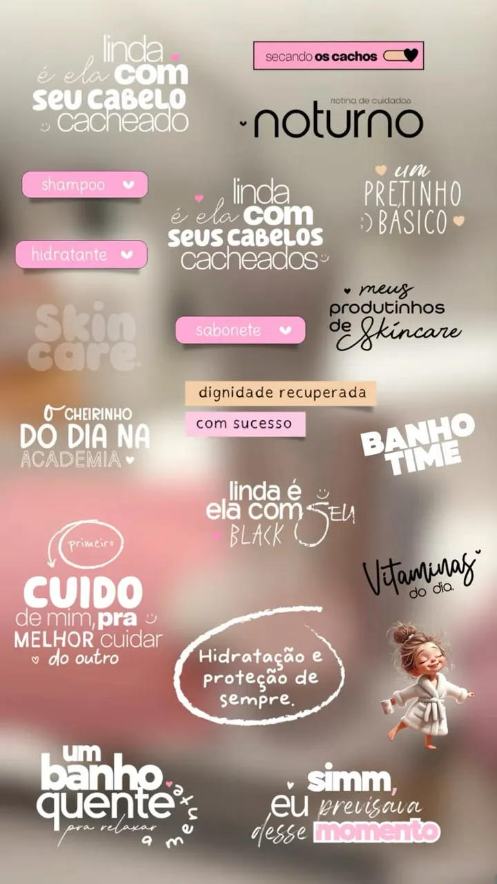 Stories com figurinhas — exemplo 3